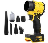 LengSuaa Cordless Blower for Dewalt 18/20V, 2 in 1 Air Duster Blower and Handheld Vacuum Cleaner, 150W Adjustable Speed Brushless Compressed Air Duster with 5 Nozzles for Car, Home, Office, Kitchen