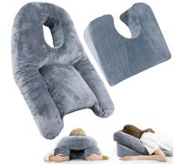 LengSuaa Face Down Pillow for Eye Surgery Recovery, Vitrectomy Pillows Sleeping Support Cushion with Adjustable Stand & Chest Pad, Prone Pillow for Macular Hole Patients During Recovery