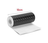 (Length 1m) 1m/3m/5m 3D Carbon Fiber Car Sticker DIY Paste Protector Strip Auto Door Sill Side Mirror Anti Scratch Tape Waterproof Protect Film Carbon Fiber Tape