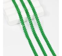 Length 26Yards Green 0.8cm/0.3in Wide Fabric Decorative Lace Webbing for All Kinds of Sewn Garments, Curtains, Sewing and DIY Crafts Lamps Furniture Decoration Gimp Braid Trim (Green)