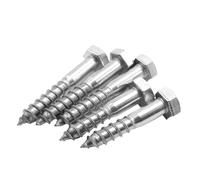 Length 30-150mm Hexagon head wood screws M6 M8 M10 M12 stainless steel Self-tapping screws 2/40Pieces(M8x40-20Pcs)