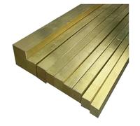 Length 500mm Brass Flat Bar Square Stick Rod Solid Bar 3/4/5/6/7/8/9/10/11/12/13/14/15/16/18/20mm Brass Plate Metal for Crafting Maintenance Electrical Architectural(7x7mm 2Pcs)
