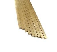 Length 500mm Brass Square Bar Flat Stick Rod Solid 1x1/1.5x1.5/2x2/2.5x2.5/3x3/4x4/5x5/6x6/7x7/8x8/9x9/10x10~19x19mm Metal Strip(1x1x500 mm 4Pcs)