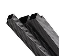 Length 500mm OD 8 10 15 18 20 22 25mm Carbon Fiber Tube, 3k Rectangular Square, Twill Matte Large Diameter High Strength Full Tubes, 1Pcs(20x20x16mm)(22x22x20mm)