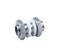 Length 50mm Weldless Bulkhead 1/2" BSPT Male Thread Home Brewing