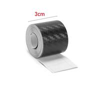 (Length 5m) 1m/3m/5m 3D Carbon Fiber Car Sticker DIY Paste Protector Strip Auto Door Sill Side Mirror Anti Scratch Tape Waterproof Protect Film Carbon Fiber Tape