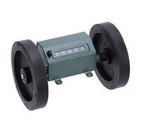 Length Counter with Rolling Wheel 5 Digits Meter Counter, Stainless Steel Rubber Rolling Mechanical Length Counter for Measuring Textile 0 9999.9 Yard, Printing, Artificial Leather (meter counter)