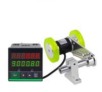 Length Meter Counter, 0-999999 Counting Range, Forward & Reverse Addition/Subtraction Wheels, 10mm Groove Width, Measures in Feet & Meters, for Cloth & Paper