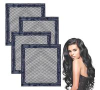 Length n Lock Hair Stretcher,Rollers for Hair,Length and Lock Hair Stretcher,Length-N-Lock Curly Hair Net Stretcher Mesh Wrap to Prevent Shrinkage (7in,4pcs)