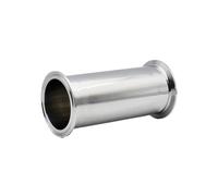 Length100-500mm1.5" 2"-4" SS304/316 Sanitary Stainless Steel Tri Clamp Sanitary Spool Tube Pipe Fitting Pipe Connector Homebrew(Length 350MM_OD19 X FERRULE50.5)