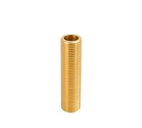 Lengthen Brass Pipe Hex Fitting Quick Coupler Adapter 1/8 1/4 1/2 3/4 BSP Full Thread Water Oil Gas Connector(50mm 1/2")(100mm,0.75 Inch)