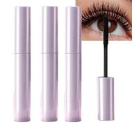 Lengthening and Volumizing Mascara, Water Resistant Fiber Mascara,Smudge-Proof Long Lasting Curl Máscara, Upgrade Curl Lightweight Tubing Máscara, New Waterproof Mas/cara for Mature Lashes (3pcs)