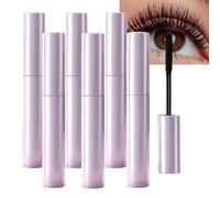 Lengthening and Volumizing Mascara, Water Resistant Fiber Mascara,Smudge-Proof Long Lasting Curl Máscara, Upgrade Curl Lightweight Tubing Máscara, New Waterproof Mas/cara for Mature Lashes (6pcs)