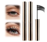 Lengthening Waterproof Quick Drying Curl Mascara, 2026 Ultra-Fine Quick-Dry Mascara, Upgrade 3D Curling Eyelash, Iron Wand Eyelash Smudge Proof No Clumping (Black 2PC)