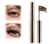 Lengthening Waterproof Quick Drying Curl Mascara, 2026 Ultra-Fine Quick-Dry Mascara, Upgrade 3D Curling Eyelash, Iron Wand Eyelash Smudge Proof No Clumping, Long Lasting for Daily Makeup (Brown)