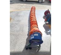 Lengths 2m-10m PVC Flexible Duct Hose, Flame Retardant HVAC Ducting with Adjustable Rope & D Hook & Steel Support for Ventilation, Exhaust, Drying, and Cooling Applications(550mm/22inch,L2m(