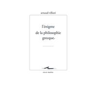 L'Enigme de la Philosophie Grecque (Encre Marine)