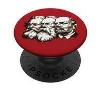 Lenin, Engels and Marx Faces Socialism PopSockets PopGrip: Swappable Grip for Phones & Tablets PopSockets Adhesive PopGrip