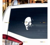 Lenin Russia Russian CCCP Soviet Union Sticker Decal Vinyl - Black 12.7cm - for Car Boat Laptop Cup No Background Die-Cut