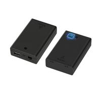 Lenink USB Battery Pack for Led Lights with 5V Regulator, 2 Pack Battery Powered USB Power Supply, 3 AA Batteries Holder Case Adapter Converter for 5V USB Fairy Strip Lights, Indoor/Outdoor Use