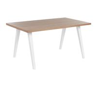 Dining Table LENISTER Brown/ White 150 cm 90 cm