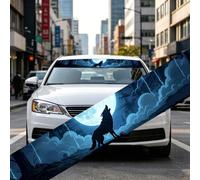 Leniutor 1PCS Wolf Car Front Rear Windshield Stickers, Animal Windshield Banners Wind Shield Shade Sun Visor Decals, Waterproof Vinyl Car Window Body Decor (Wolf - 2)