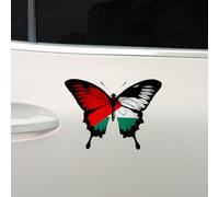 Leniutor 2PCS Free Palestine Stickers, Double-Sided Waterproof Stickers with Palestine Flag Decals for Car Window Bumper Sticker (Butterfly)