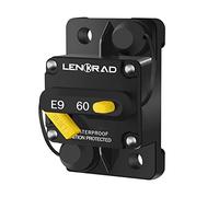 LENKRAD 60A Manual Reset Thermal Circuit Breaker Protect Trolling Motor Marine ATV Trailer Vehicles, 12V - 48V DC, Waterproof, Surface Mount(60 Amp Boat Circuit Breaker)