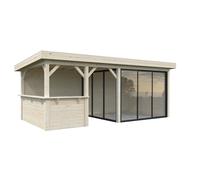 Lenna 407/707 (6x3m | 16.6m2) Glass Garden Room With Sliding Doors (Double Glazing Available)