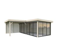 Lenna 414/714 (6x6m | 24.9m2) Glass Garden Room With Sliding Doors (Double Glazing Available)