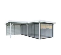 Lenna 414/714 (6x6m | 24.9m2) Glass Garden Room With Sliding Doors (Double Glazing Available)