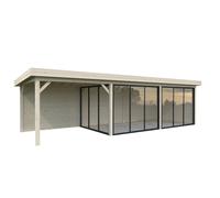 Lenna 417/717 (9x3m | 24.9m2) Glass Garden Room With Sliding Doors (Double Glazing Available)