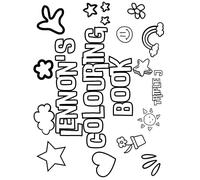 Lennon's Colouring Book: Personalised with Your Name on Every Page