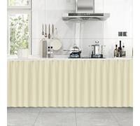 LENNOSIL Under Sink Curtain, Cabinet Curtains, for Kitchen Wardrobe Bathroom, Privacy Under The Sink Curtain, Cabinet Shelf Dustproof Blackout(White,40 * 70cm)