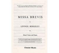 Lennox Berkeley: Missa Brevis Op.57 (Original Latin Version): SATB: Vocal Score