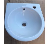 Lennox Cloakroom Basin 1TH Right Hand 370mm Wide / 385mm Projection