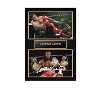 Lennox Lewis Boxing Printed Autograph Memorabilia - Framed Gift A3 Unframed