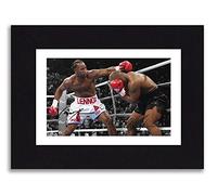 Lennox Lewis & Mike Tyson - Boxing Signed 8x6 Inch Mounted Photo Print Pre Printed Signature Autograph Fan Gift, Ready To Be Framed. Wall Art Artwork