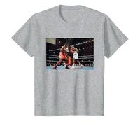 Lennox Lewis Vs Frank Bruno Boxing National Stadium Cardiff T-Shirt, Youth, Heather Grey, Medium