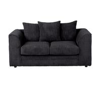 Lennox Sofa Set 2 Seater SquareBoxx Black One Size