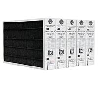 Lennox X6672 16x25x5 Healthy Climate Carbon-Clean MERV 16 Filter Bundle with Same Day Supply Filter Change Reminder Magnet (5-Pack)
