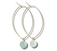 Lenny & Eva Lenny's Natural Undyed Semi-Precious Gemstone Earrings, Yellow Gold