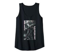Lenny Kravitz Glitch Graphic Tank Top, Women, Black, Small