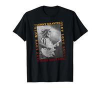 Lenny Kravitz Let Love Rule Guitar T-Shirt, Men, Black, Small