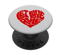 Lenny Kravitz - Let Love Rule Red Heart PopSockets Adhesive PopGrip
