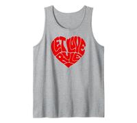 Lenny Kravitz Let Love Rule Red Heart Tank Top