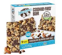 Lenny & Larry's Chocolate Almond Sea Salt Complete Cookie-Fied Bar, 12g Plant Based Protein, 45g (Pack of 9)