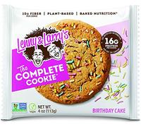 Lenny & Larry's The Complete Cookie, Birthday Cake, 16g Plant Protein, Vegan, Non-GMO, 113g. Cookie (Pack of 12)