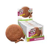 Lenny & Larry's The Complete Cookie, Snack Size, Snickerdoodle, 8g Plant Protein, Vegan, Non-GMO, 57g. Cookie (Pack Of 12)