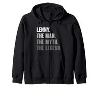 Lenny The Man The Myth The Legend Funny Gift for Lenny Zip Hoodie
